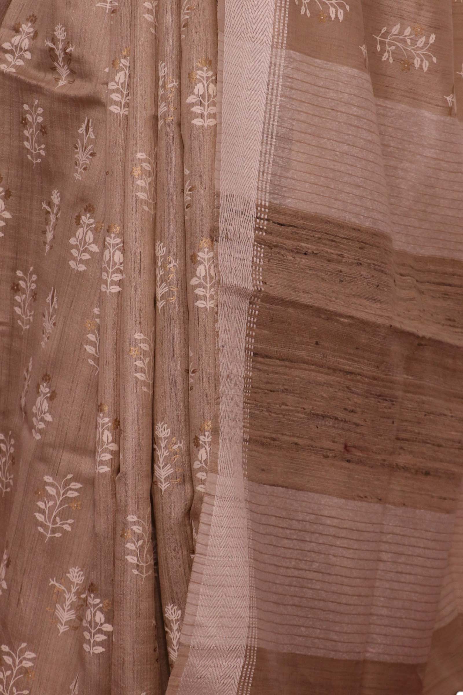 Handloom Pure Tussar Silk Saree AL203717